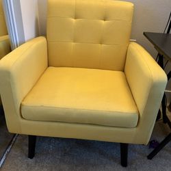 Yellow Accent Chair 