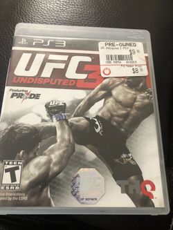 UFC 3 ps3 case