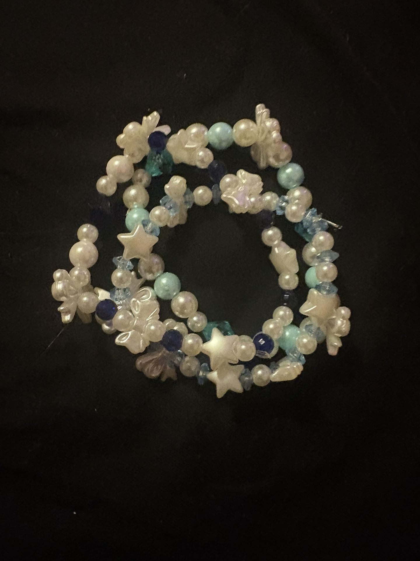 Blue Plastic Bracelets