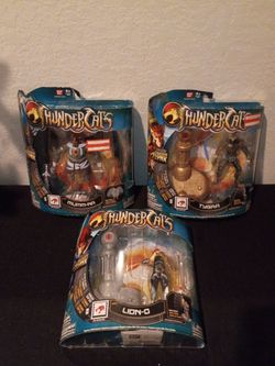ThunderCats Mumm-Ra Lion-O Tygra Action Figure Set - Lion/Cat Characters