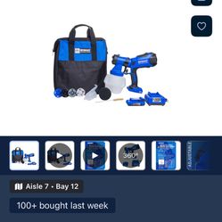 Kobalt Cordless Battery Handheld HVLP Paint Sprayer (Compatible with Stains)