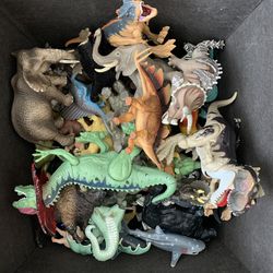 Assorted Dinosaurs & Animal Toys 