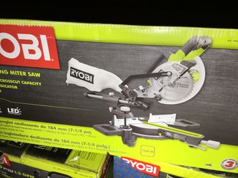 Ryobi 7 1/4” Sliding Miter Saw! In-box! Only 70 tomorrow 💥💥👍🏽👍🏽⌛️⌛️. Check my Tool deals!