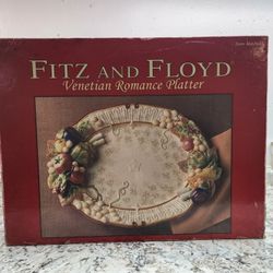 Fitz & Floyd Venetian Romance Ceramic Serving Platter
