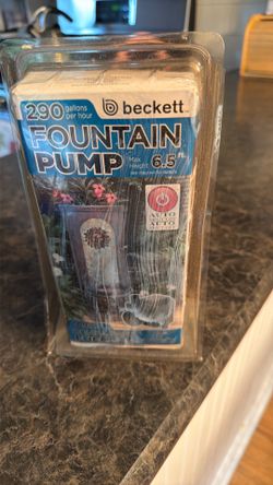Fountain pump 6.5 feet