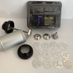 Vintage Mirro Cookie Pastry Press 16 Pieces Made In USA