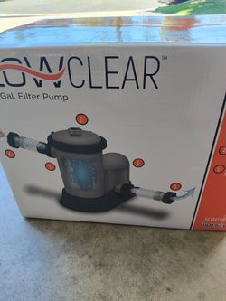 Filter pump 1,500 flow clear
