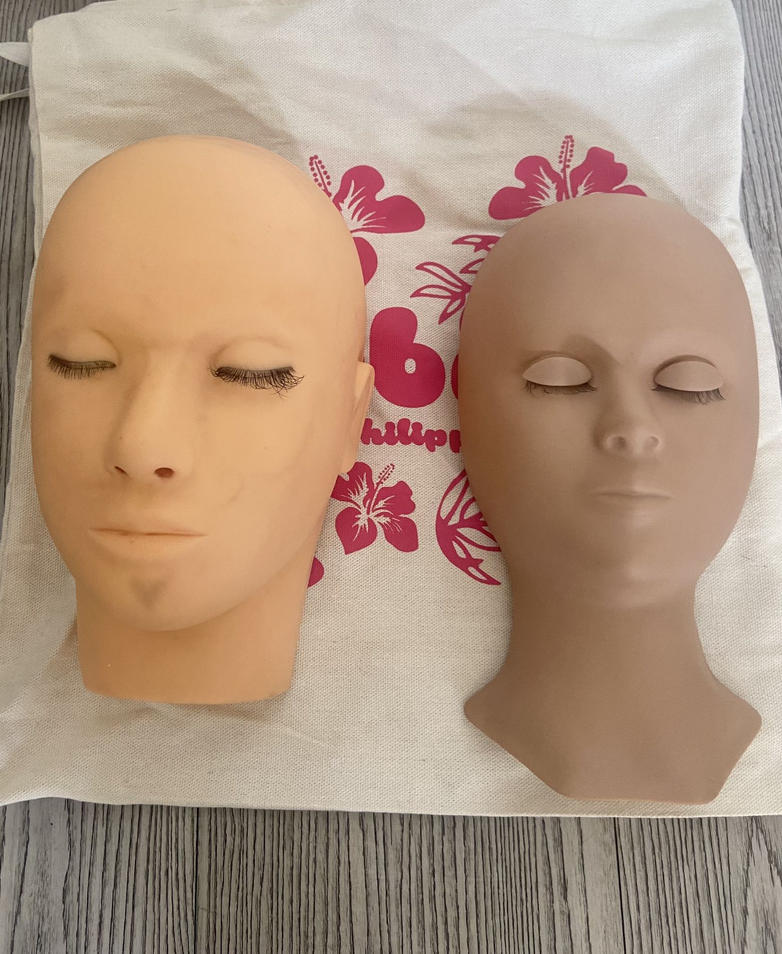 Sponsored Brand Mannequin Head Rubber Practice Training Head Cosmetology Mannequin Doll Face Head for Eye