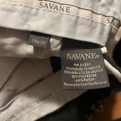 Savane Men’s Dress Pants 38-30