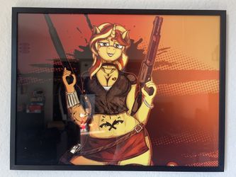 Framed Fine Art of Sunset Shimmer from My Little Pony: Equestria Girls