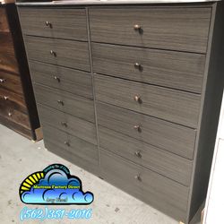 Dozen Drawer Chest Grey Comoda Cajonera Dresser Nuevo 
