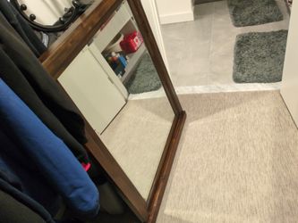 Large Wall Mirror with Wood Frame 45.5"*37"