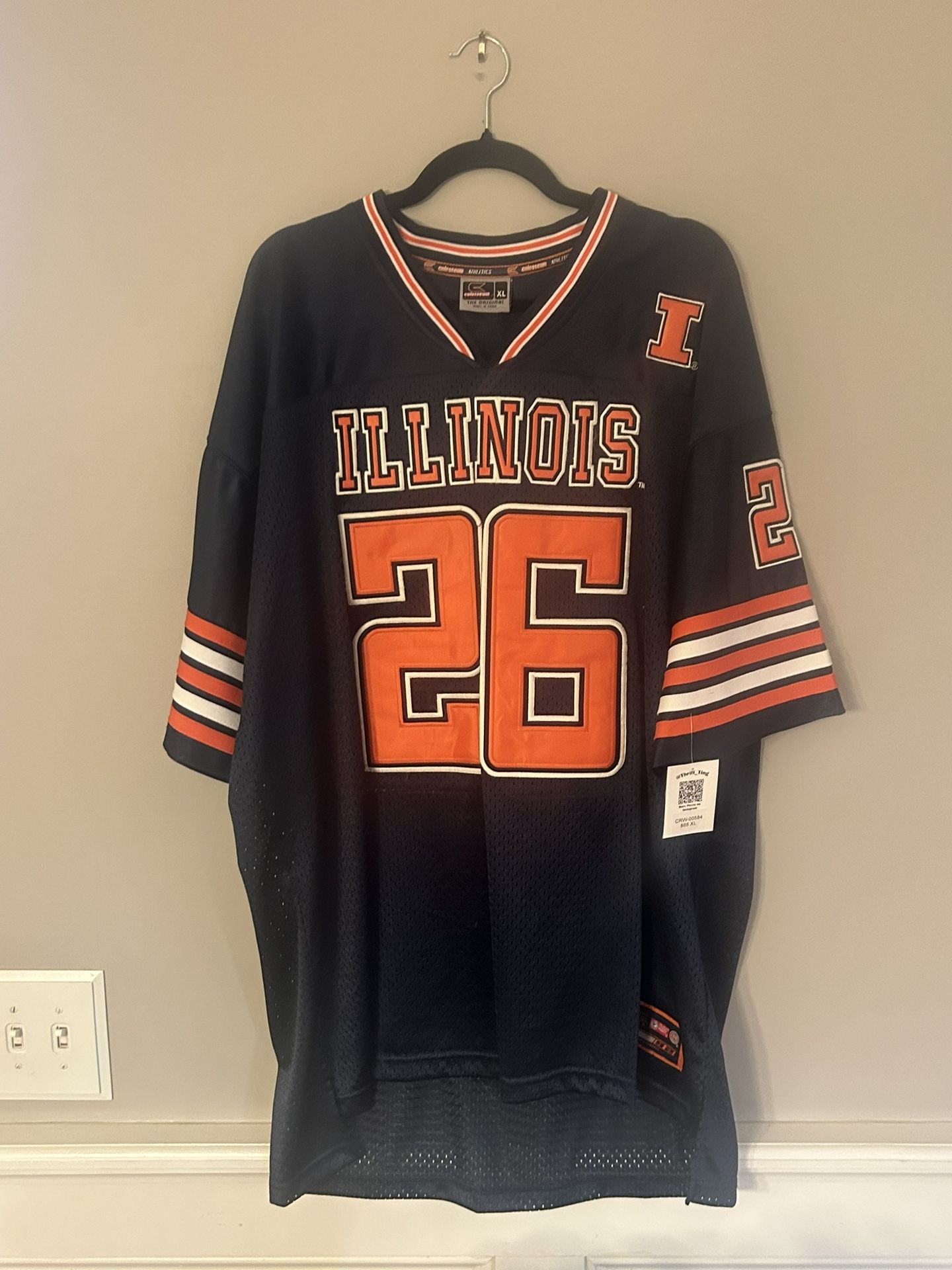 University Of Illinois Vintage Football Jersey