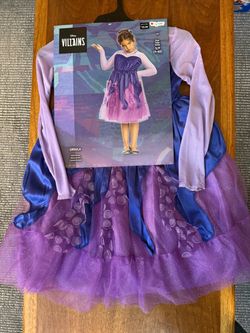 Disney Villains Ursula Costume Girl’s Size S (4-6X)