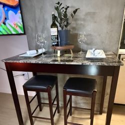 Table & Barstool Set