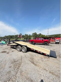 New 7 x 24 14 K Rockbuilt manual tilt equipment trailer
