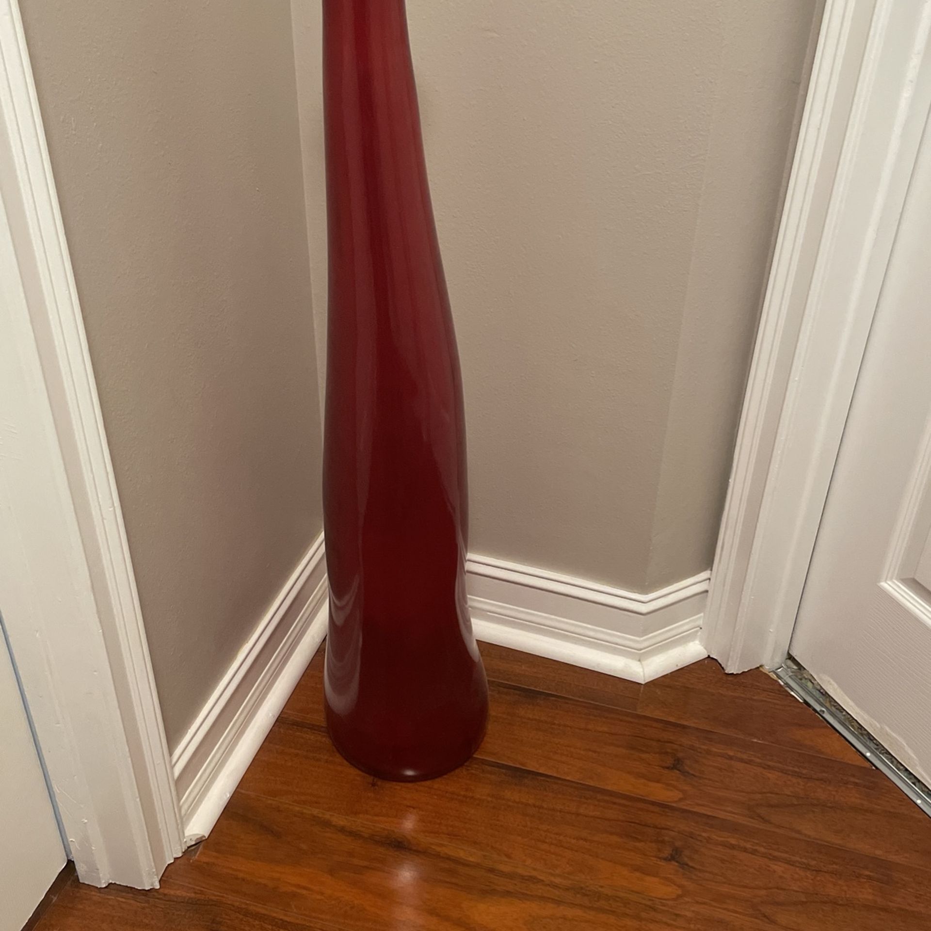 2 Large red vases