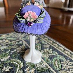 Willow Hall Age of Elegance Purple Passion Hat Collectible Miniature Hat