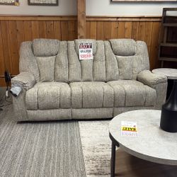 RECLINING SOFA AND LOVESEAT
