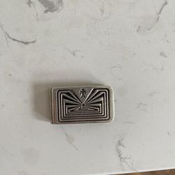 Man In The Maze Sliver Front Plate Money Clip