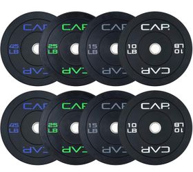 CAP 2 inch Olympic bumper plate weight set 190 pounds