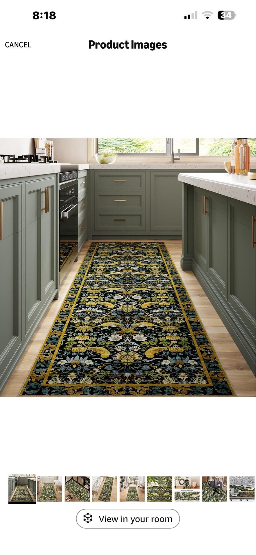 New unopened 4.4 4.4 out of 5 stars (863) Runner Rug - 2'6"x8' Boho Washable Kitchen Rug, Non-Slip Soft Low Pile Rugs Indoor for Hallway Living Room B