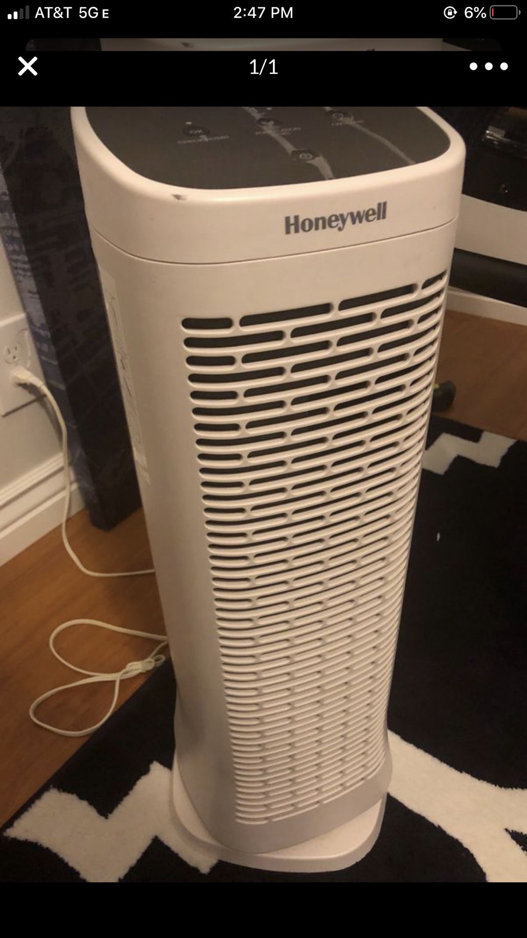 Honey well air purifier
