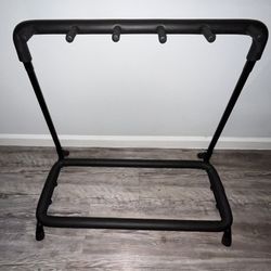 5 Guitar Rack Stand - Folding Five Multiple Stage Storage Bass Holder Mount 