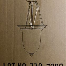 New Bronze/Bubble Glass Ceiling Light Fixture/Pendant-Original Price 300