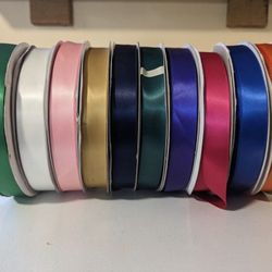 Satin Ribbon 7/8 Inches 100 Yards Per Roll