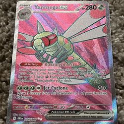 ULTRA RARE Yanmega EX 206/182 Full Art Pokemon TCG Mint Condition NP