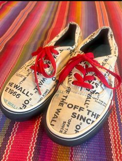Vans Era Off The Wall Print Sneakers size 6