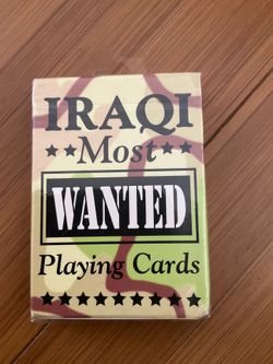 New Sealed Hoyle Iraqi Most Wanted Playing Cards 2003 set