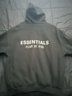 Black And White Essentials Fear Of God hoodie