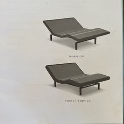 Adjustable 2 Twin Cal King Bed With Mattresses