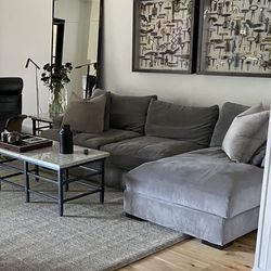 Fabric Sectional Sofa with Chaise