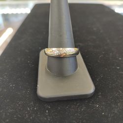 14k Diamond Wedding Ring,Size11