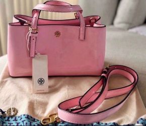 Tory Burch Pink Patent Leather Satchel