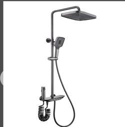 Ksunun Thermostatic Shower System with Tub Spout Light Gray Retail $372