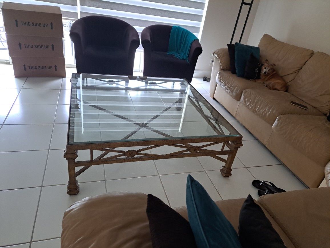 Glass Top Coffee Table