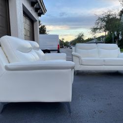 Sofa/Couch Set - Like new - White - Delivery Available 🚛