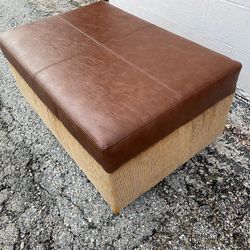 beautiful brown ottoman (decent condition)