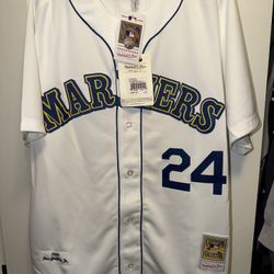 Brand New Ken Griffey Jr Mitchell & Ness 1989 Mariners Jersey XL