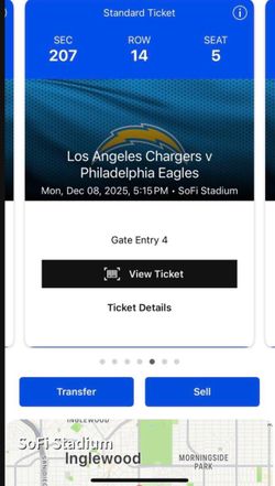 Chargers Vs Eagles Tickets
