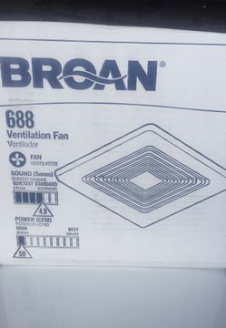 New Ventilation Fan.