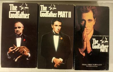 The Godfather Trilogy 6 Tape Set VHS Movie Video
