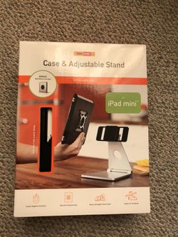 iPad case and adjustable stand brand new