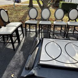 6 Chair and Table Dining Set 