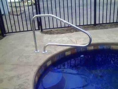 New In Box Grab Rail For In Ground Pool With Anchor