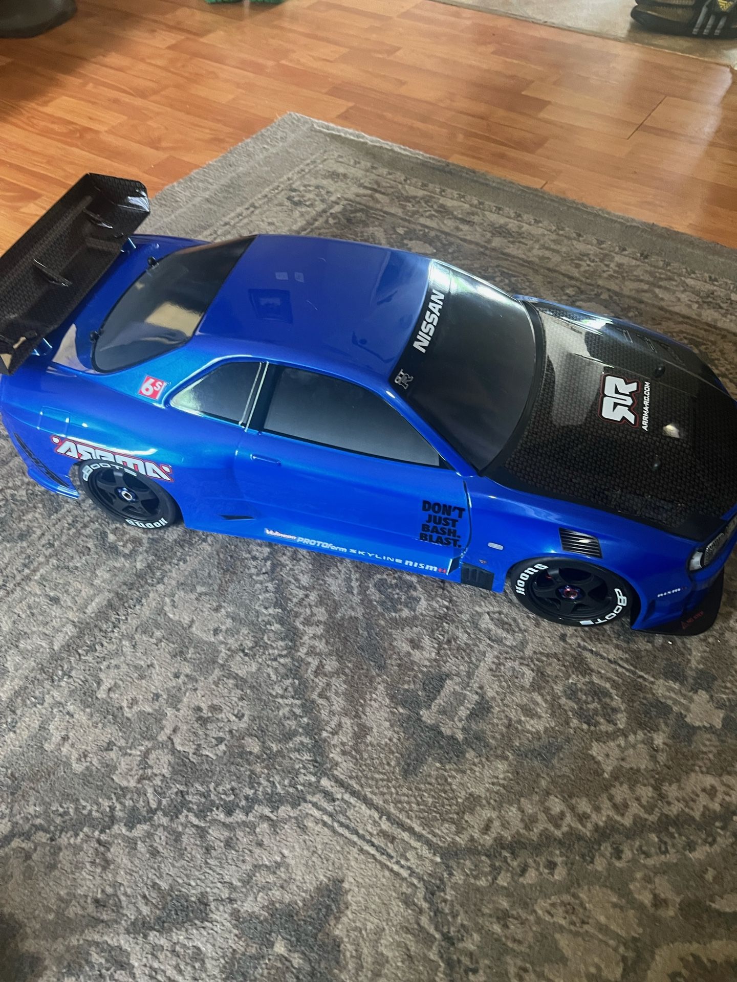 Arrma Infraction With Nissan GTR Body